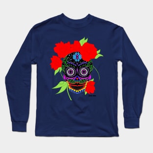 mexican catrina ecopop Long Sleeve T-Shirt